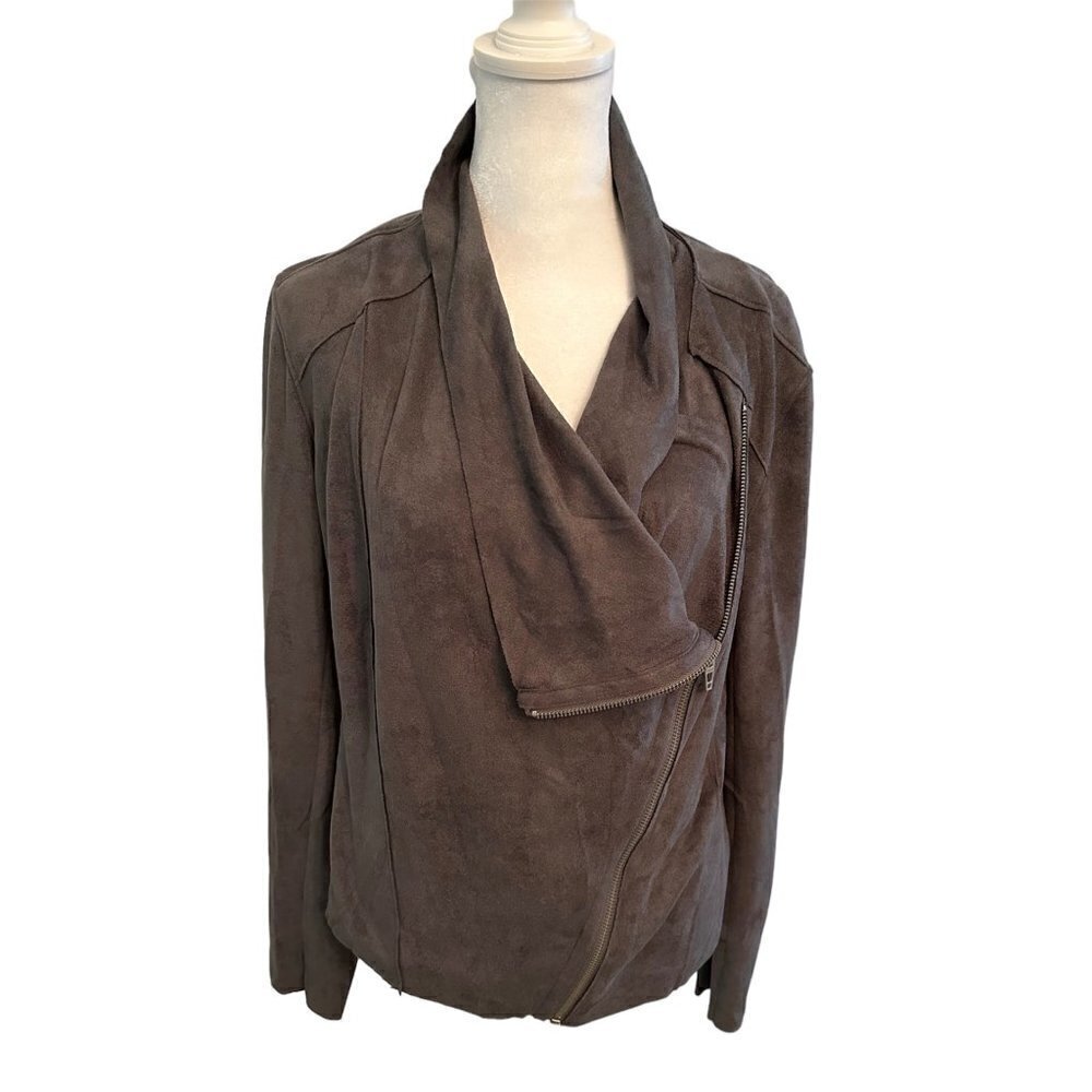 BLANKNYC Gray Soft Zipper Jacket Size M
